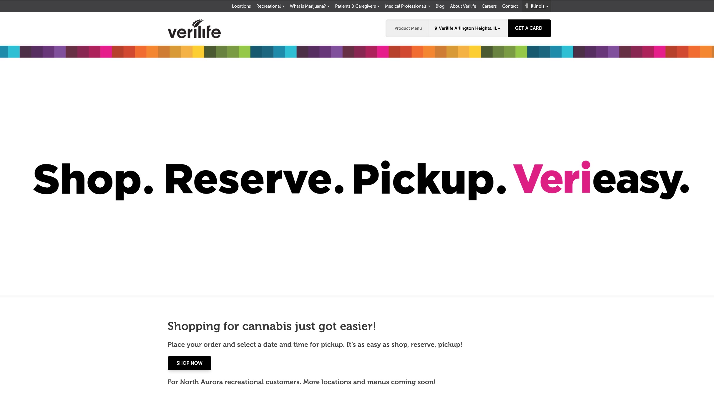 Verilife adds online ordering for recreational customers Illinois