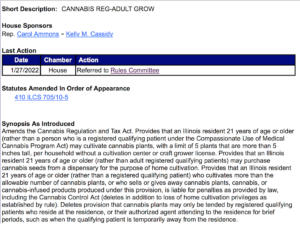 Adult cannabis grow amendment 
