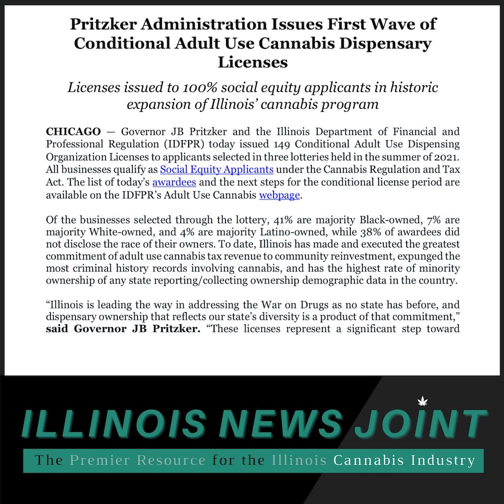 Illinois releases ‘first wave’ of dispensary licenses