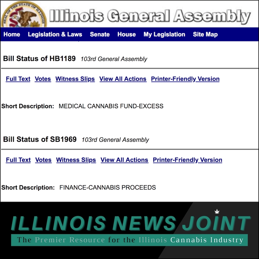 Two Illinois bills target cannabis funds
