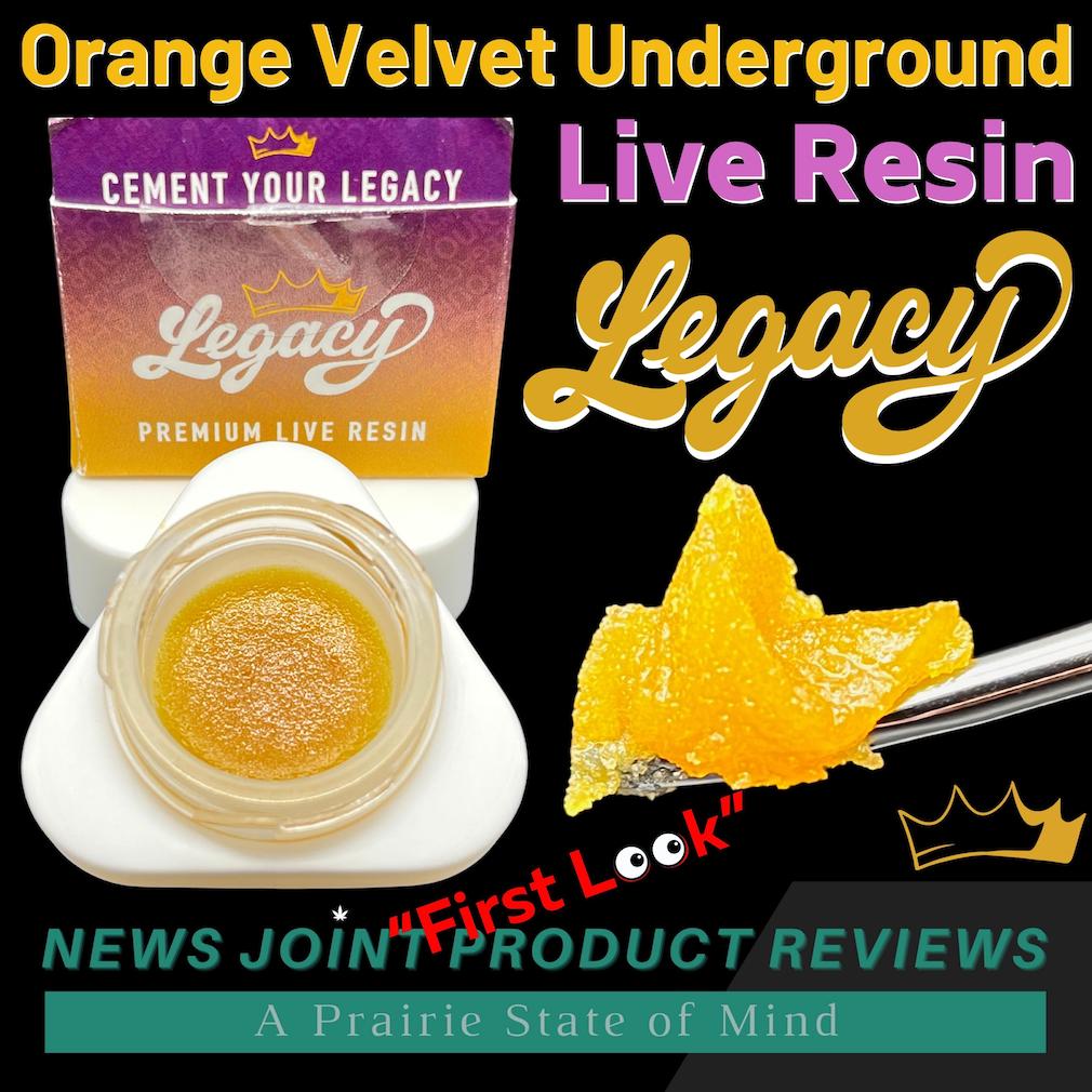 Orange Velvet Underground RBX Live Resin by Legacy