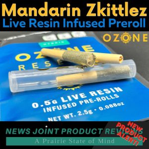 Mandarin Zkittlez Live Resin Infused Preroll Pack by Ozone
