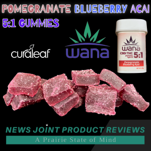 Pomegranate Blueberry Acai 5:1 CBD:THC Gummies by Wana
