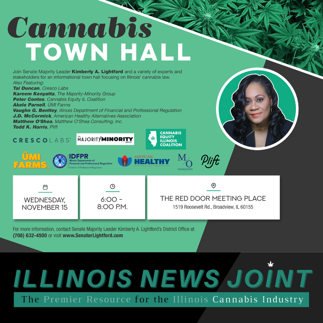 Lightford to host town hall on cannabis law – Illinois News Joint