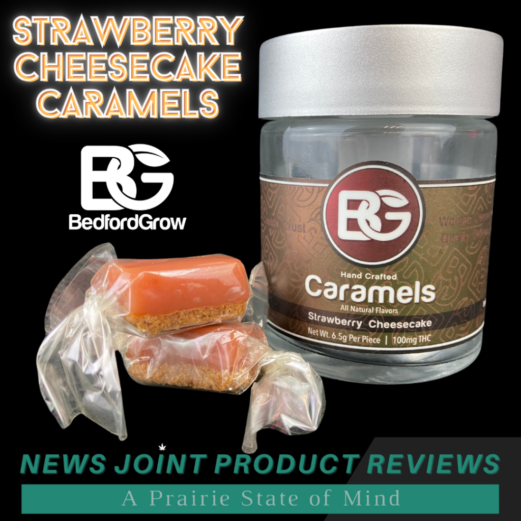 Strawberry Cheesecake Caramels by Bedford Grow