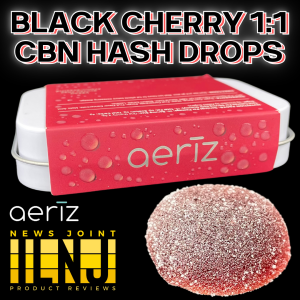 Black Cherry 1:1 CBN Hash Drops by Aerīz