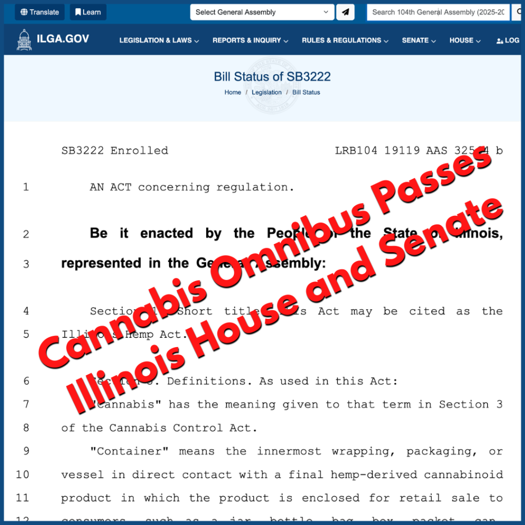 Illinois legislators pass cannabis omnibus bill